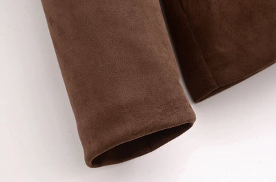 Wildleder Jacke mit Gürtel