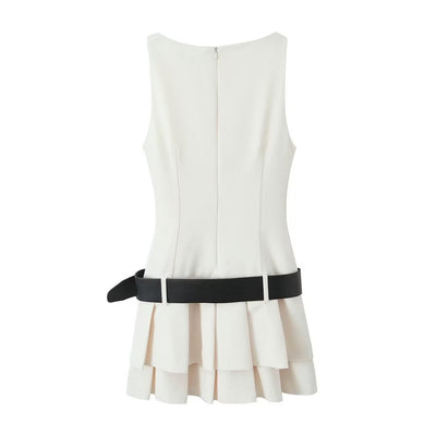 WHITE MINI DRESS