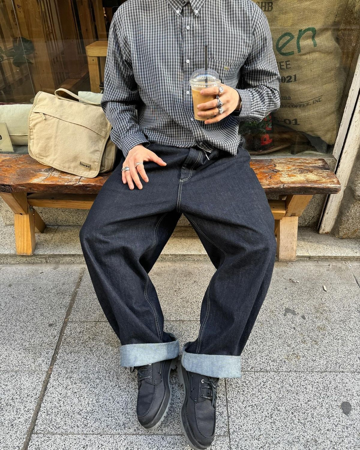 Dark Blue Baggy Jeans