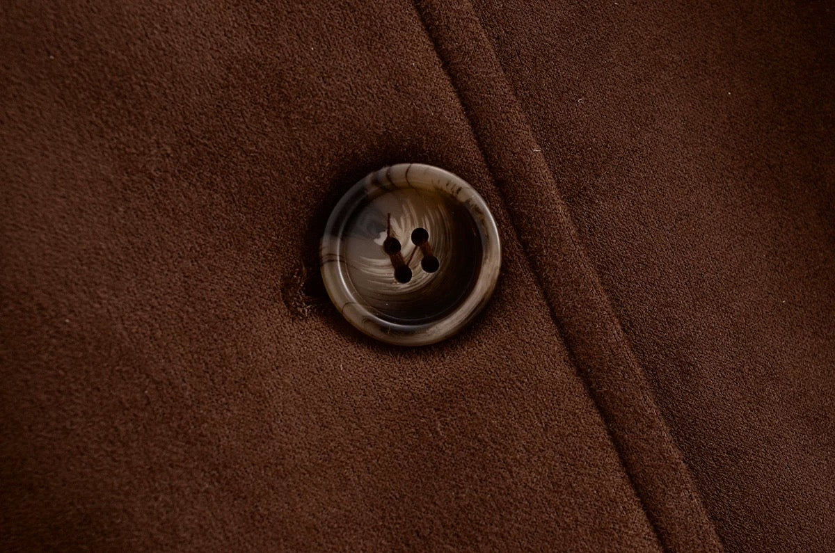 Wildleder Jacke mit Gürtel