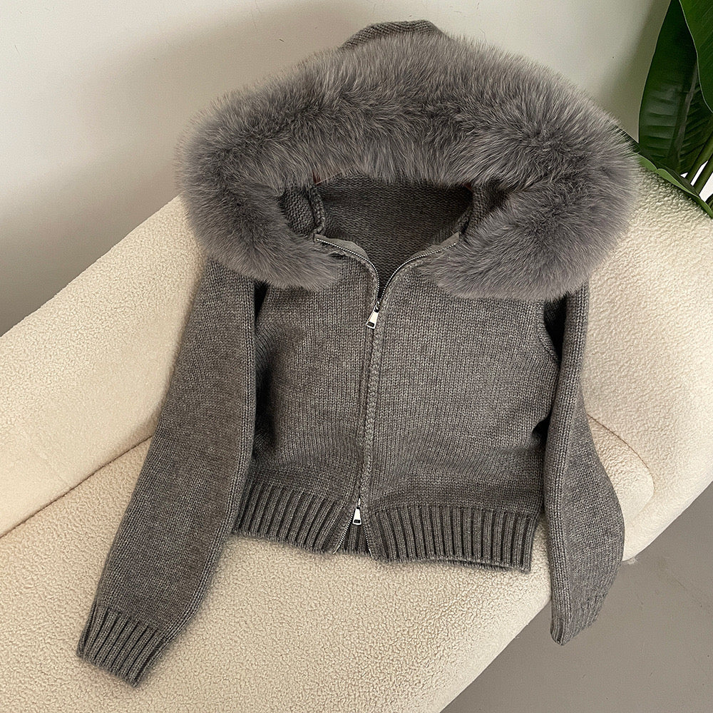 URBAN Jacke mit Fellkragen