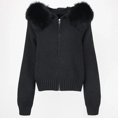 URBAN Jacke mit Fellkragen